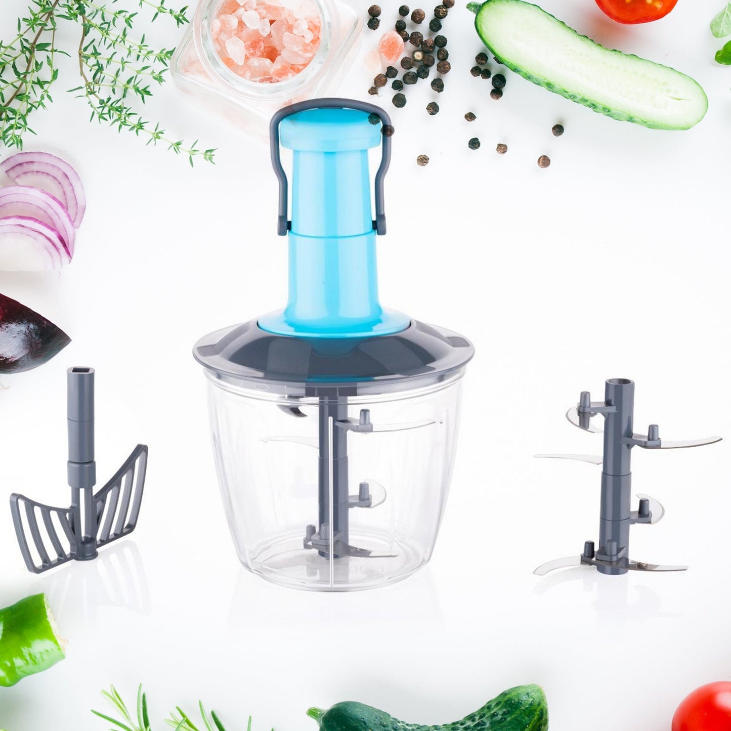Turbo Push Fruit and Vegetable Chopper